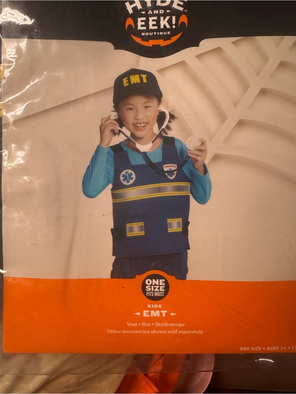 Kids EMT Vest & Hat Role Play Costume - Blue